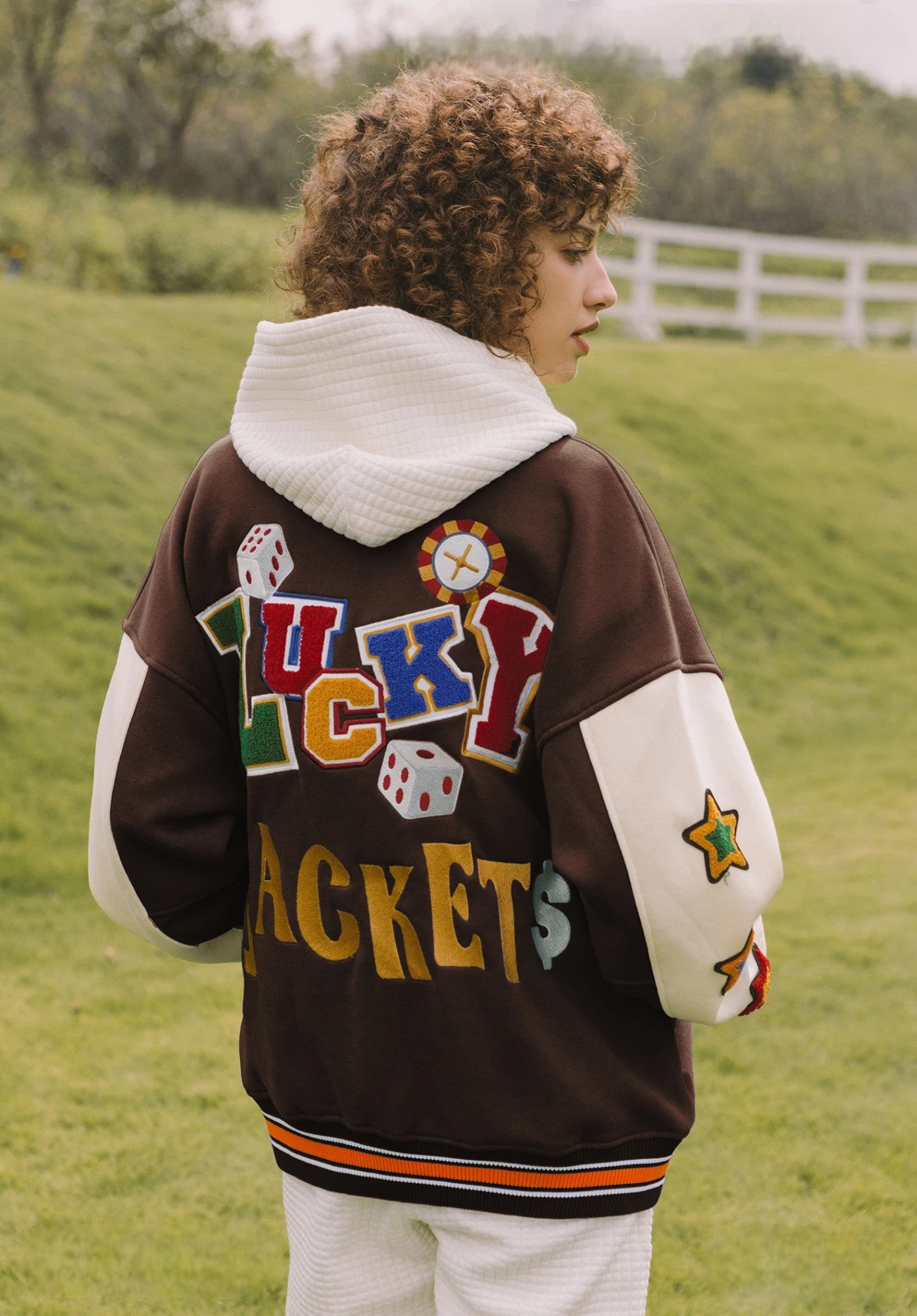 "Lucky" Vintage Baseball Jacket