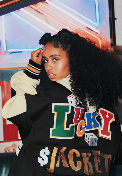 "Lucky" Vintage Baseball Jacket