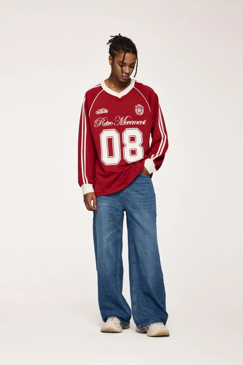 "08" Football Jersey Sweater