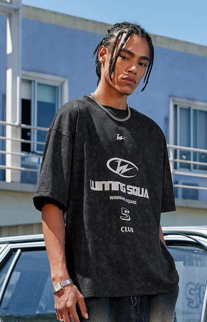 "5 Club" Oversized Streetwear Tee