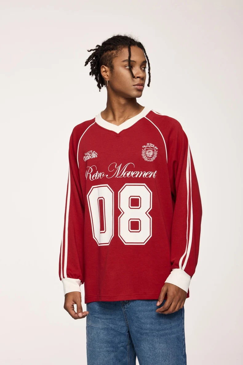 "08" Football Jersey Sweater