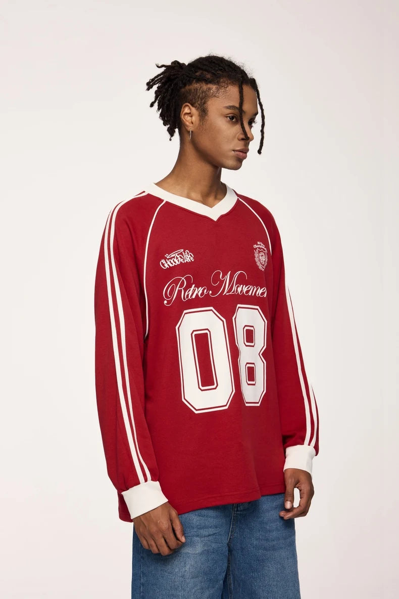 "08" Football Jersey Sweater