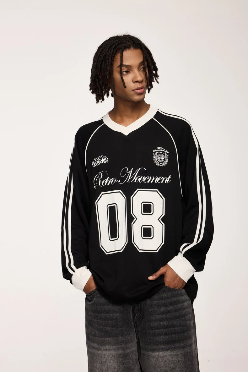 "08" Football Jersey Sweater