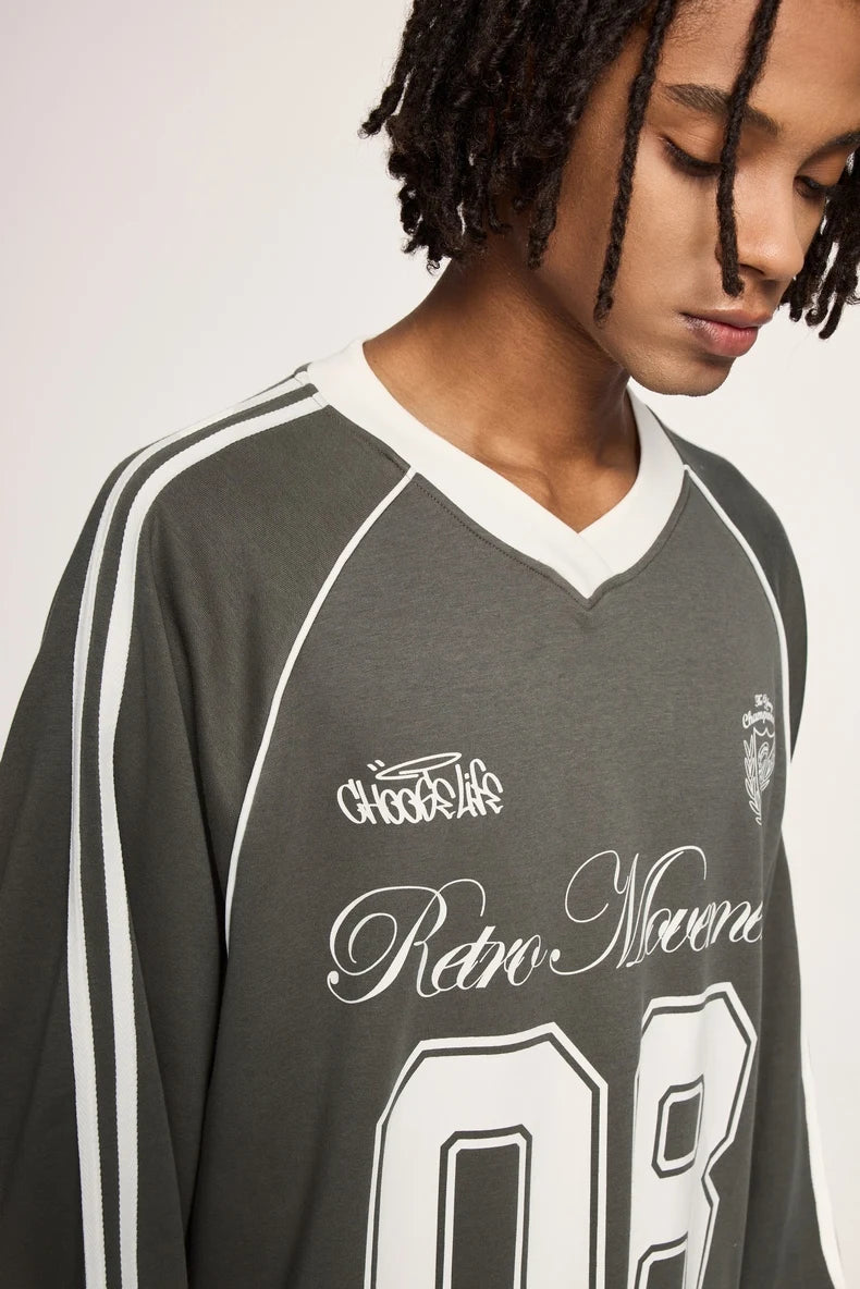 "08" Football Jersey Sweater