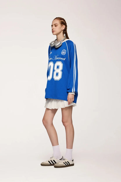 "08" Football Jersey Sweater